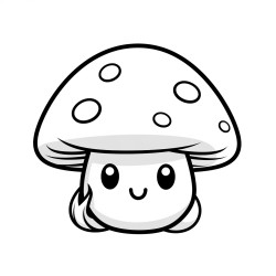 a cute mushroom with a deadlylooking red cap and spots