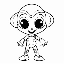 cute little funny alien