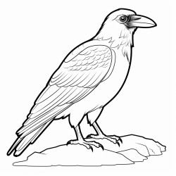 a cute icelandic raven