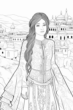 a stylish girl in cappadocia