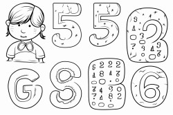 crear con numeros para coloriar