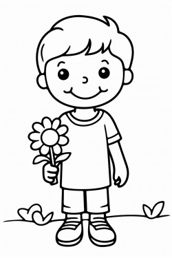 simple photo with black outline