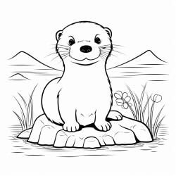 a cute adorable icelandic otter