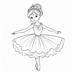 ballet dancer with a tiara