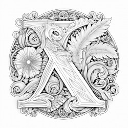mandala alphabet a to z