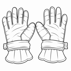 pair of winter gloves