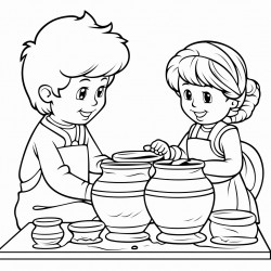 pottery making