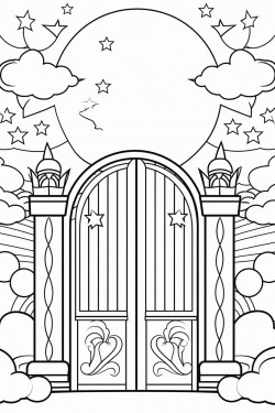 a gate thata opens to the heavens no people