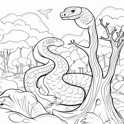 snake in the forest