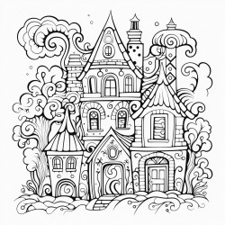 type of book containing line art to which people are intended to add color using crayons or colored pencils
