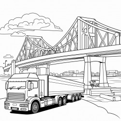 bridge logistics in a cool font