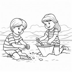 sandpit toys and sandpit toys on the beach