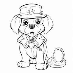 detective dog with squire