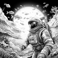 space exploration and underwater adventure