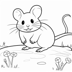a cute icelandic field mouse
