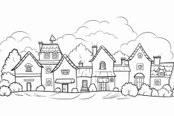 village with houses