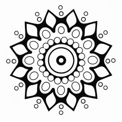 dot outline mandala