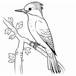 autum wood land woodpecker