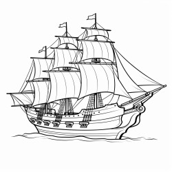 an english pirate ship