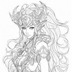 abstract fantasy character