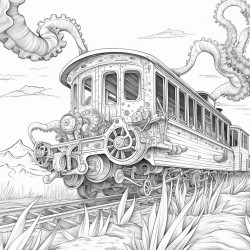 underwater caboose chased by kraken