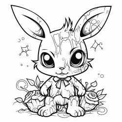 cute little zombie bunny