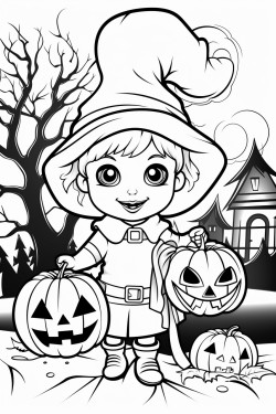 halloween coloring page