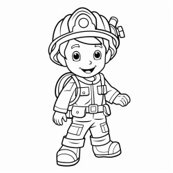 firefighter cartoon