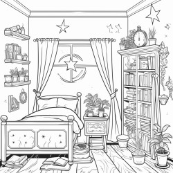 simple aesthetic witchy bedroom