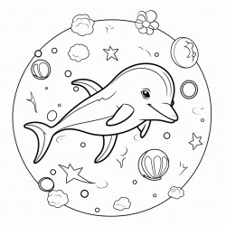 dolphin in space