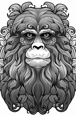 orangutan mandala