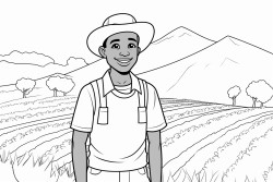 african man on the farm
