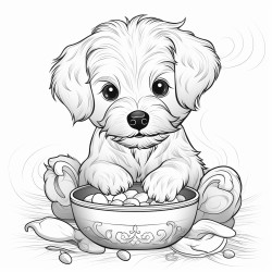 perro comiendo un hueso