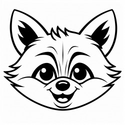 happy raccoon face