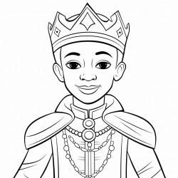african american king or prince  in a fairytale