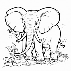 elephant in trees