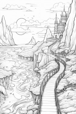 a path that leads to the edge of the world where the universe awaits