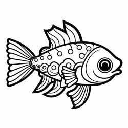 a simple trout with dayofthedead style