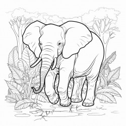 african forest elephant