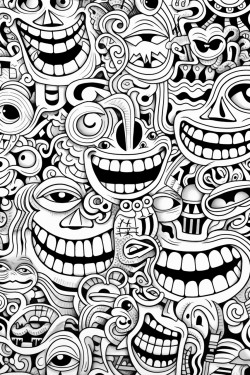 smiley faces trippy psychedelic