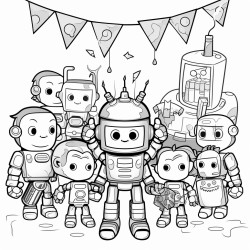 halloween robot party