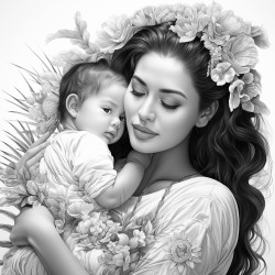 madre y bebe