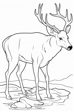 deer drinking from water who has cwd