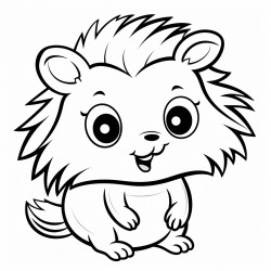 a cute adorable hedgehog