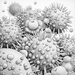 virus particles