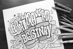 create a graffiti saying traveling light living bright