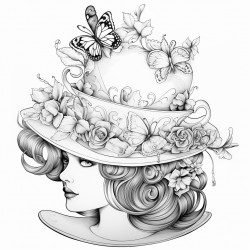 ladies tea party hat