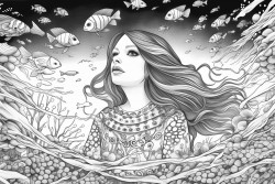 deep ocean with riftia