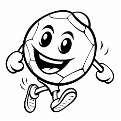 a pumpkin kicking a soccer a ball