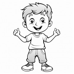 picture of a cheerful boy
